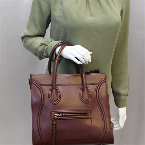 celine luggage tote burgundy|Celine luggage tote price usa.